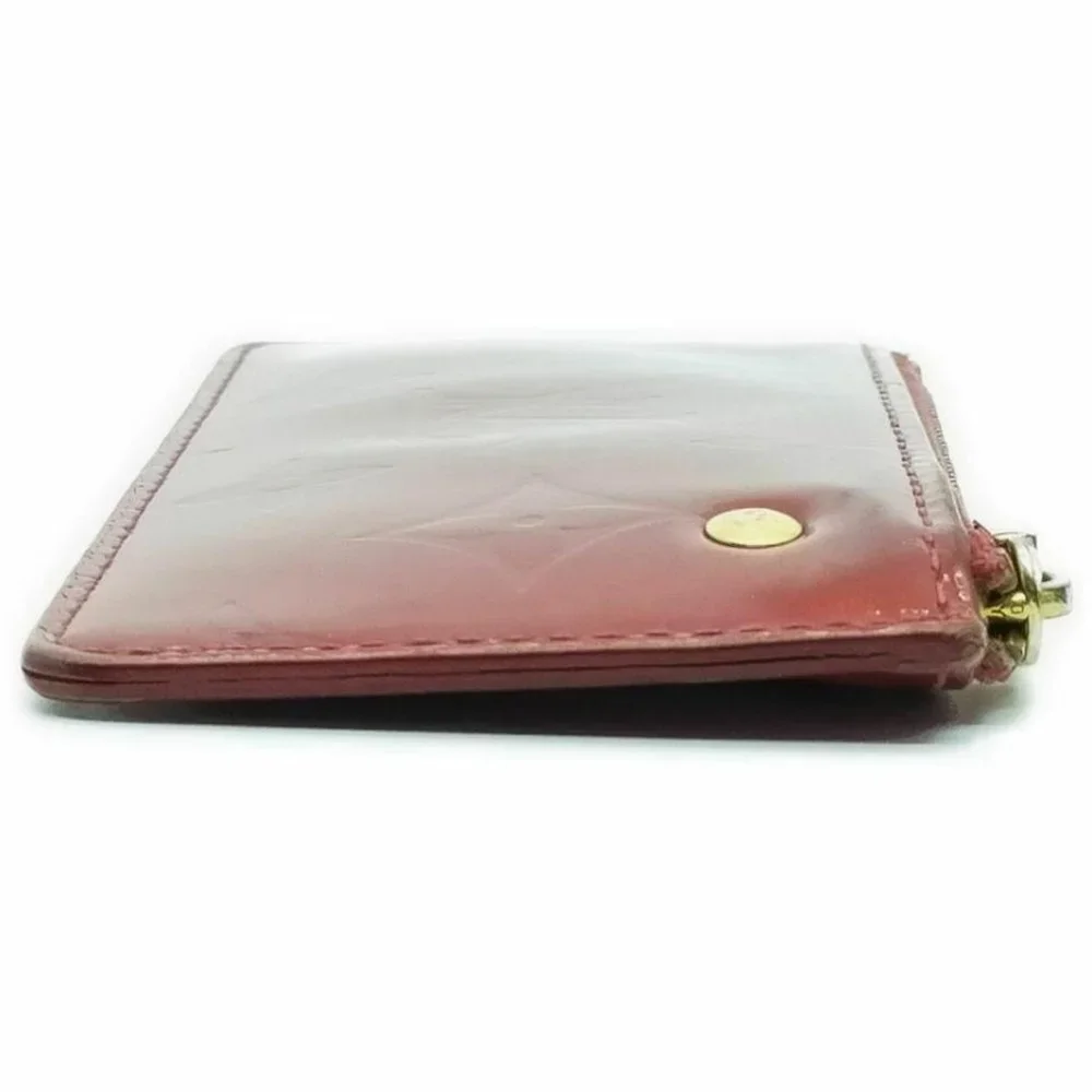 Louis Vuitton Red Monogram Vernis Key Pouch Pochet